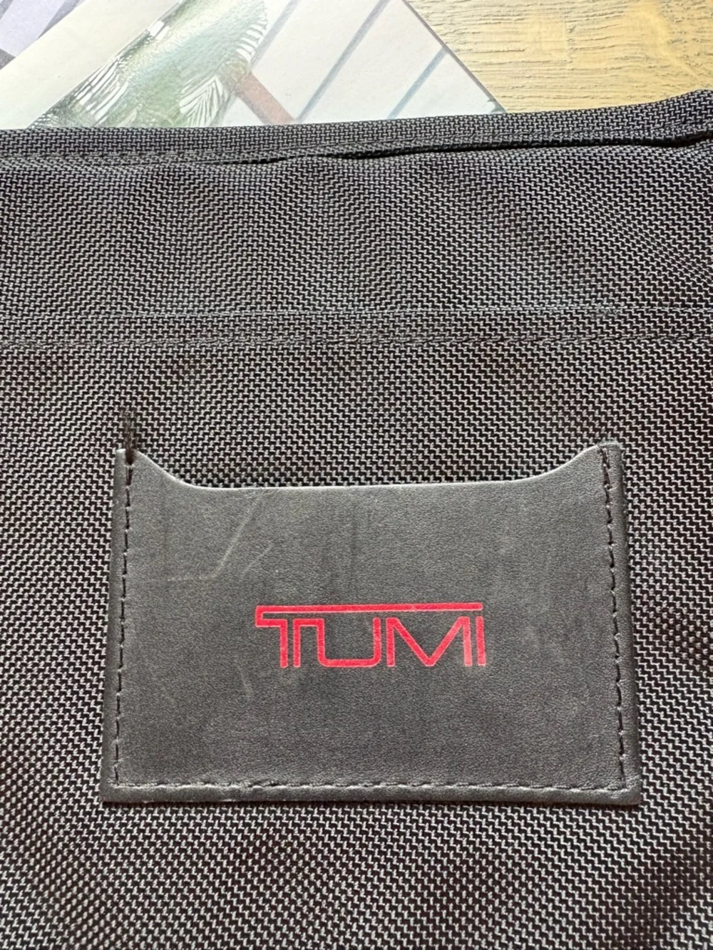 TUMI Ballistic Padded Nylon Laptop Insert Pocket/Sleeve In Black